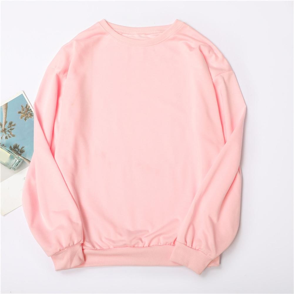 Autumn And Winter Couple Long Sleeved Pullover Loose Round Neck Hoodie - Picture 18 of 24