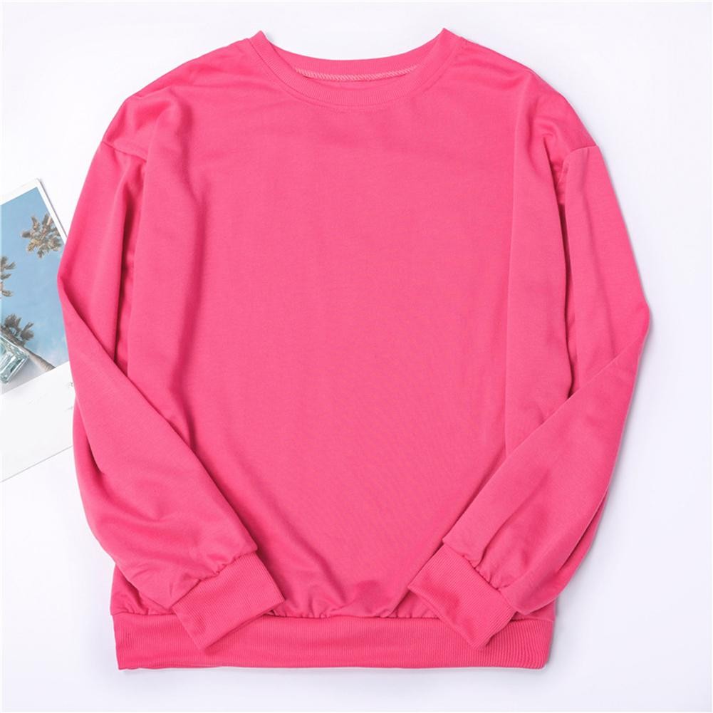 Autumn And Winter Couple Long Sleeved Pullover Loose Round Neck Hoodie - Picture 23 of 24