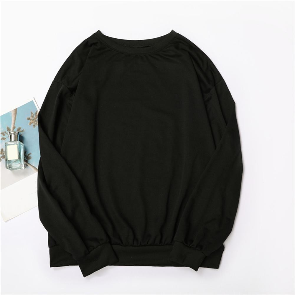 Autumn And Winter Couple Long Sleeved Pullover Loose Round Neck Hoodie - Picture 21 of 24