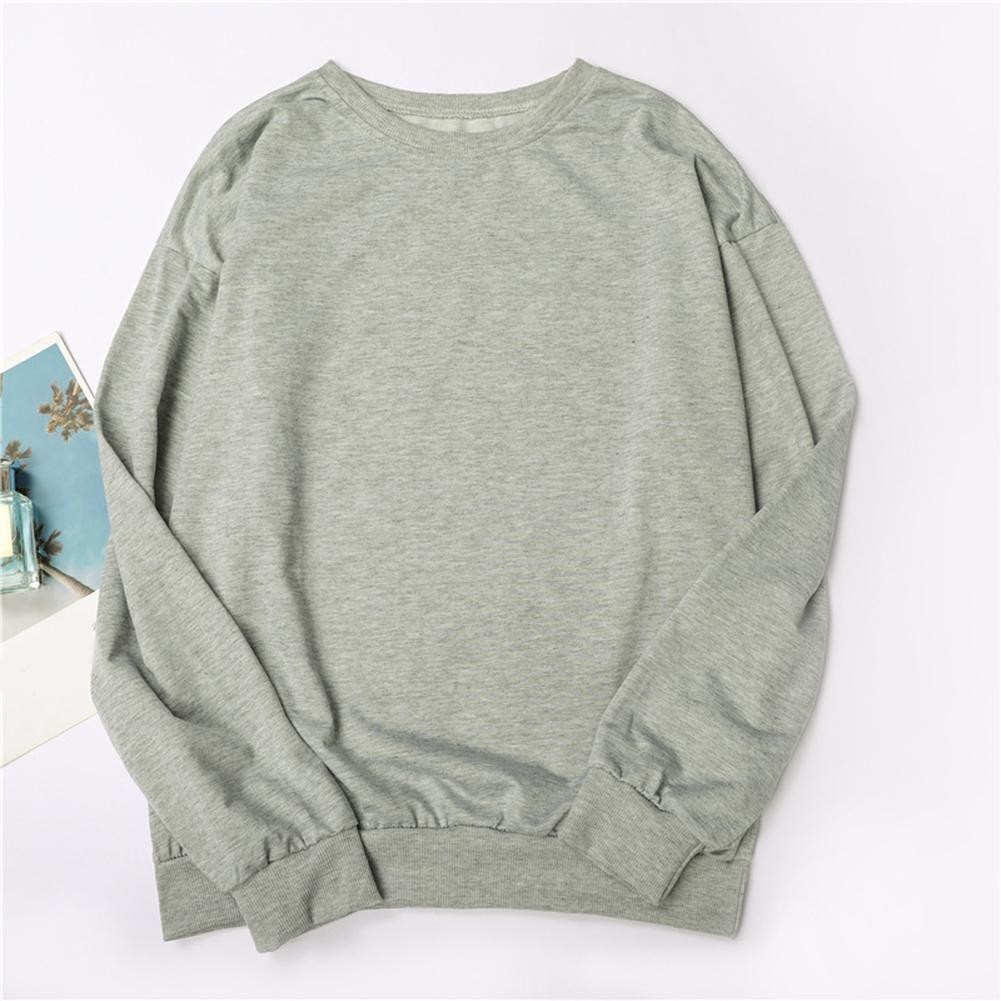 Autumn And Winter Couple Long Sleeved Pullover Loose Round Neck Hoodie - Picture 20 of 24