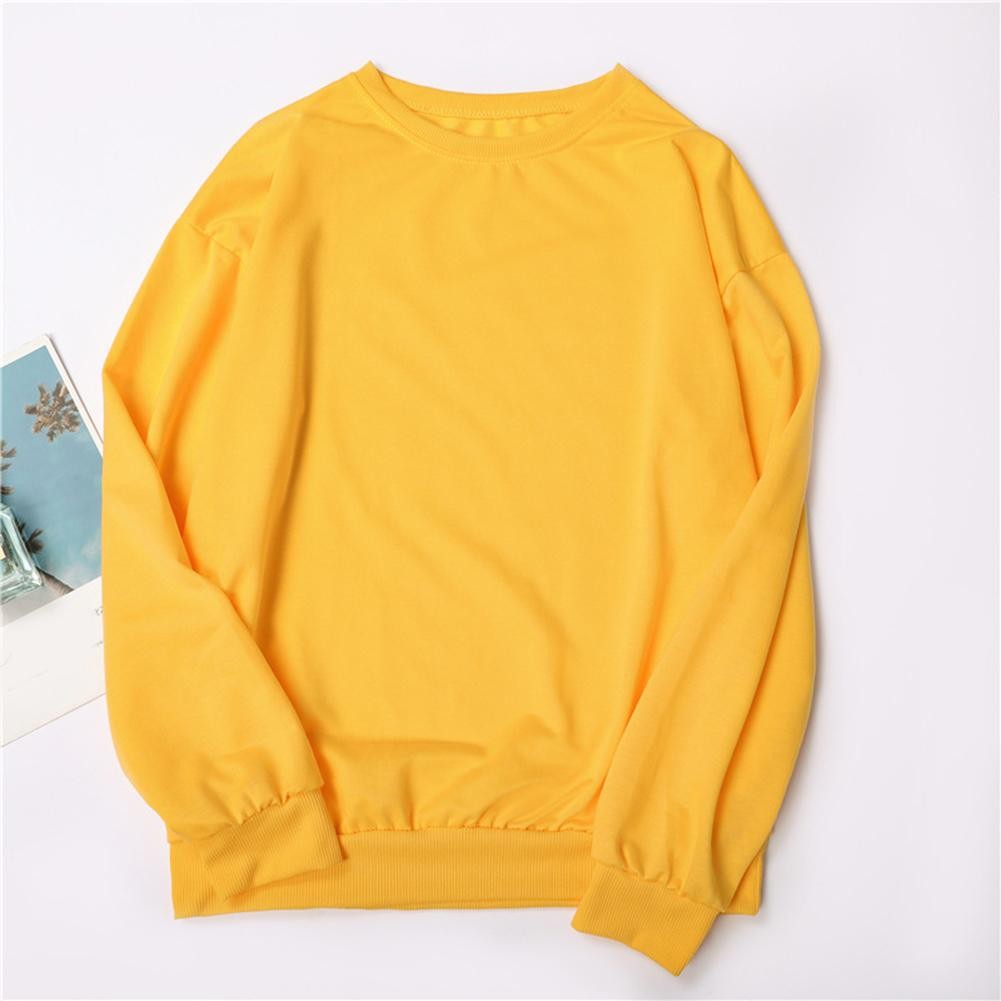Autumn And Winter Couple Long Sleeved Pullover Loose Round Neck Hoodie - Picture 19 of 24