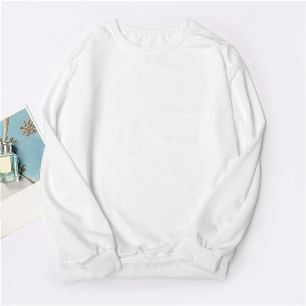 Autumn And Winter Couple Long Sleeved Pullover Loose Round Neck Hoodie - Picture 17 of 24
