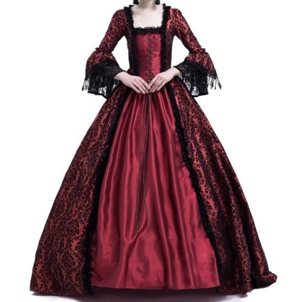 Sophisticated Lace Bell Sleeve Dress for Women Vintage Style for Autumn - Picture 9 of 21