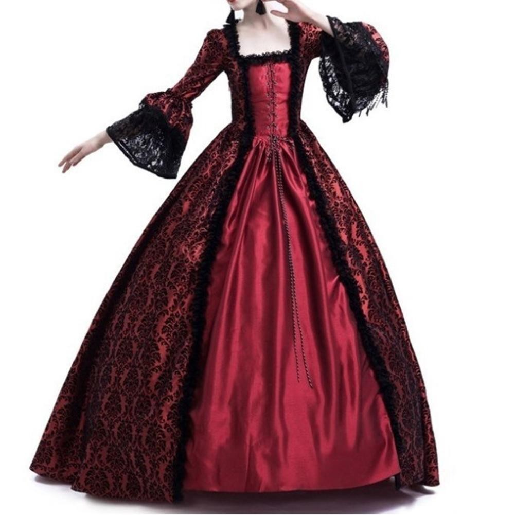 Sophisticated Lace Bell Sleeve Dress for Women Vintage Style for Autumn - Picture 10 of 21