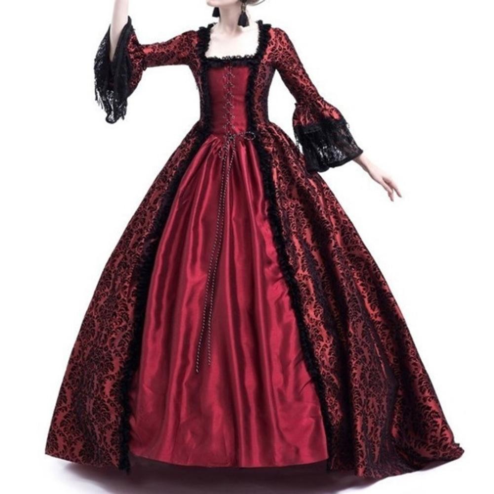 Sophisticated Lace Bell Sleeve Dress for Women Vintage Style for Autumn - Picture 11 of 21