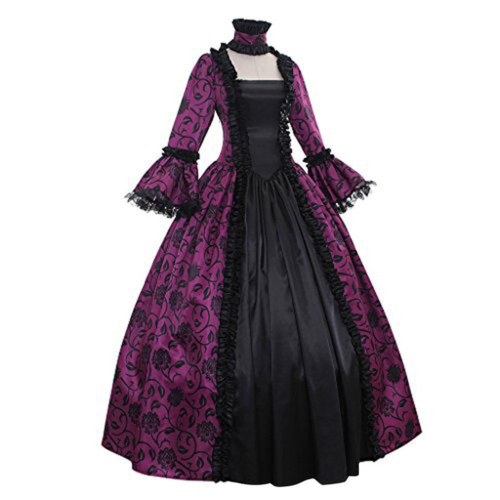 Stylish Women's Long Dress in Victorian Gothic Fashion for Celebrations - Picture 12 of 12