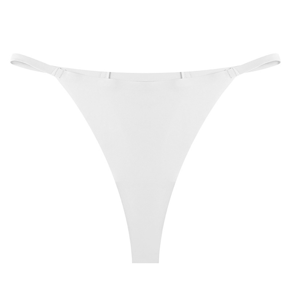 Comfortable Low Waist Thong Underwear for Women Made with Ice Silk Material - Picture 21 of 52