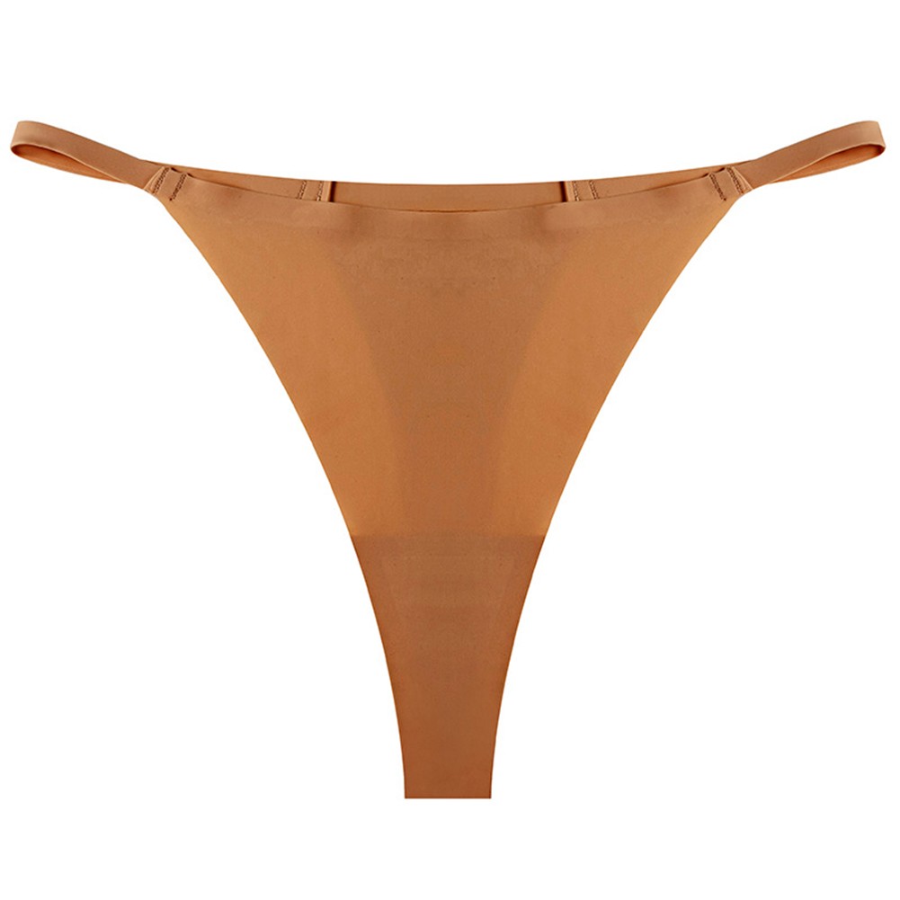 Comfortable Low Waist Thong Underwear for Women Made with Ice Silk Material - Picture 17 of 52