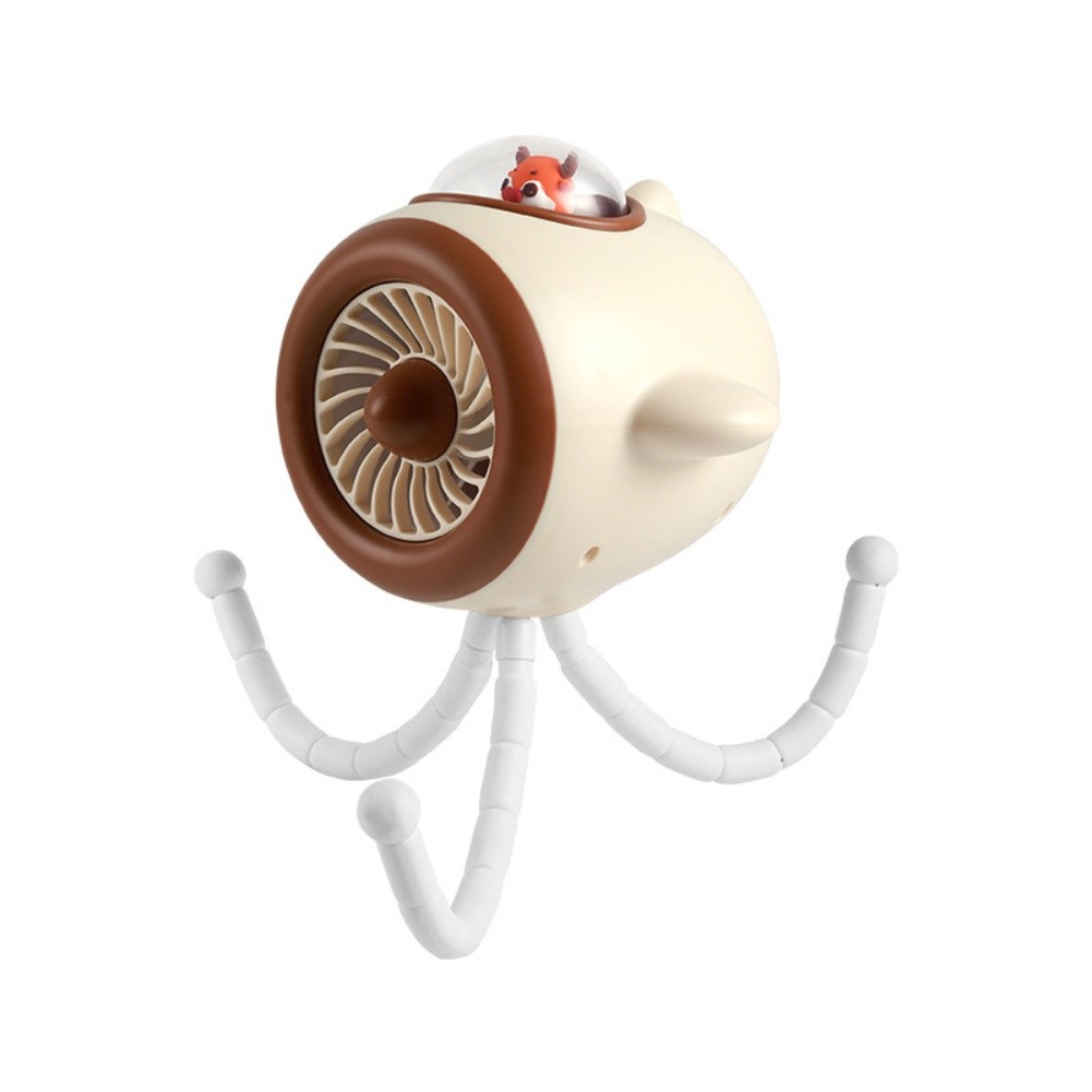 Stroller Fan Portable 8000mAh Battery 4 Speed Settings 360 Degree Rotating Head
