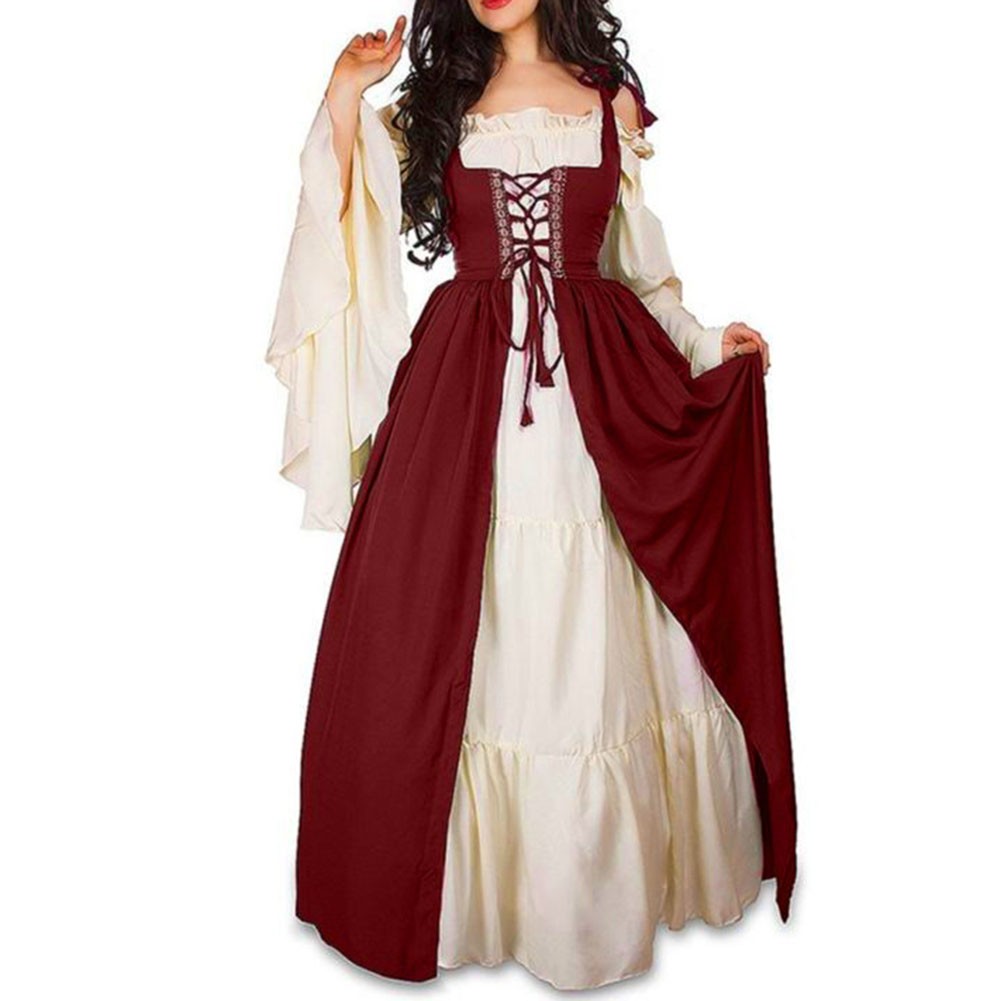 Retro Court Style Dress for Women with Long Sleeves and Elegant Design - Picture 12 of 14