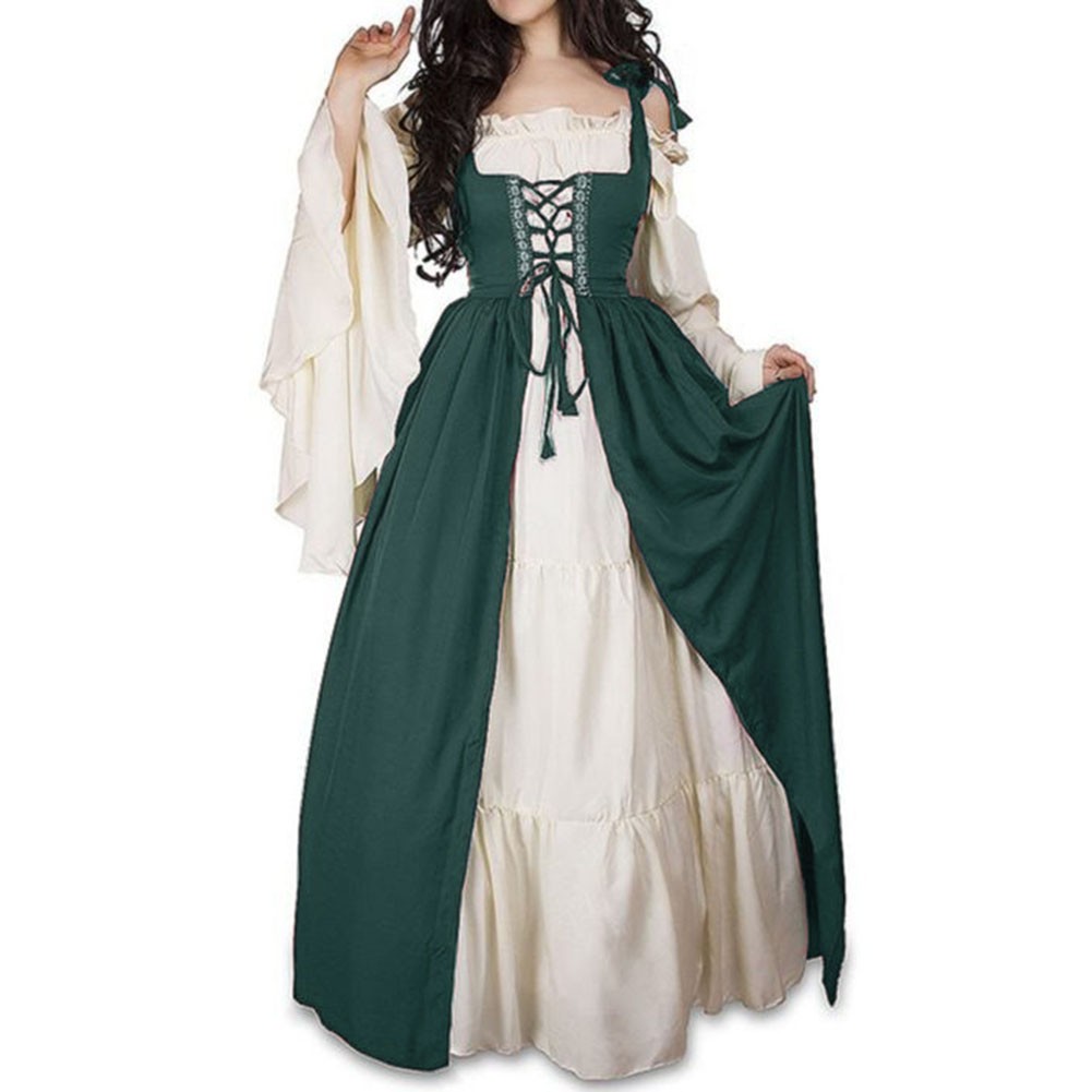 Retro Court Style Dress for Women with Long Sleeves and Elegant Design - Picture 10 of 14