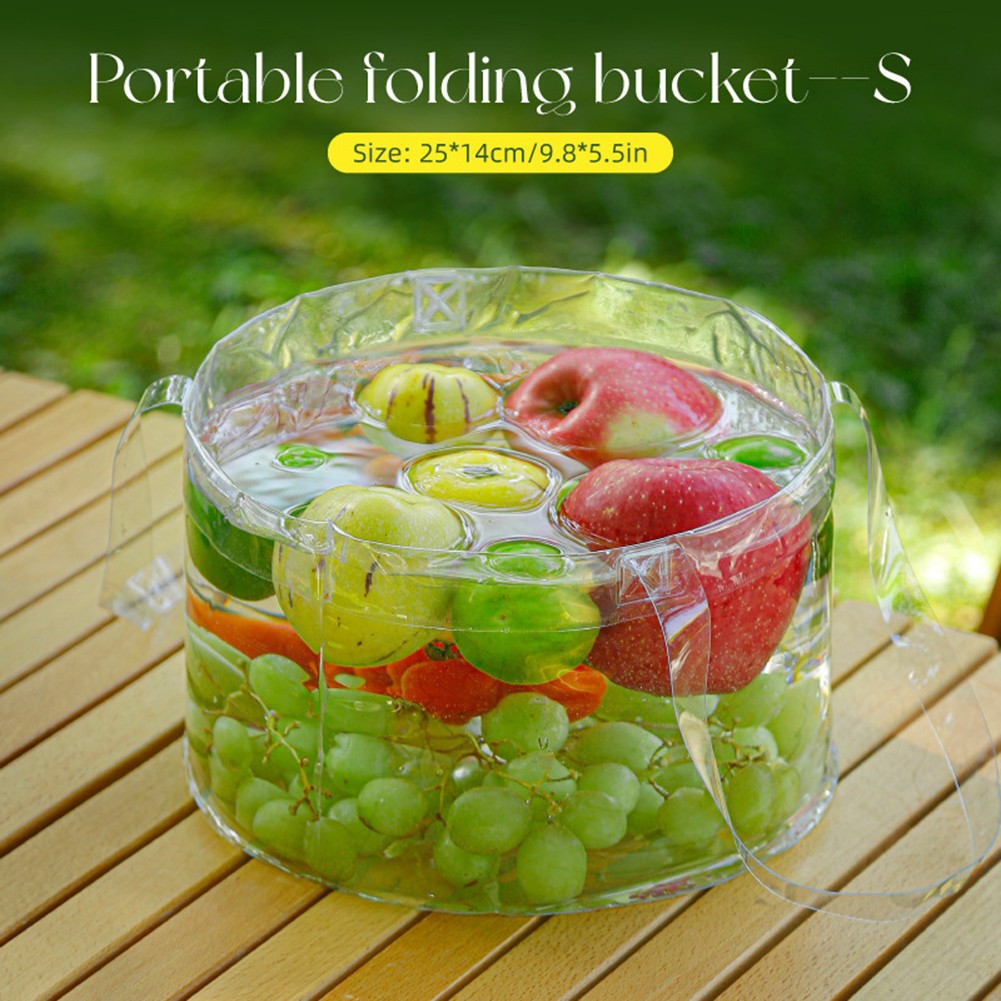 Foldable Bucket Portable Outdoor Large Capacity Travel Water Basin for Camping