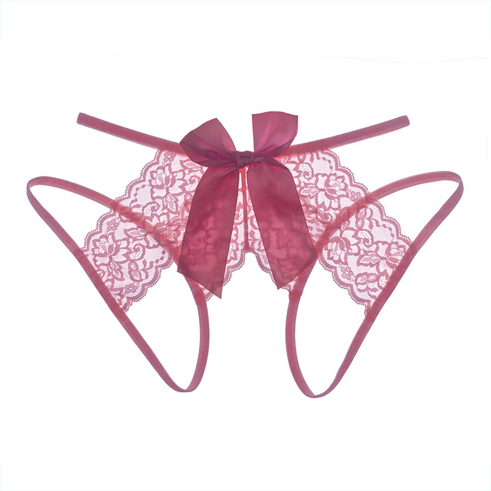 Sexy Damen-Spitzenunterwäsche abreißbare offene Hose weiches Nylon Elasthan Stretchstoff - Bild 12 von 19