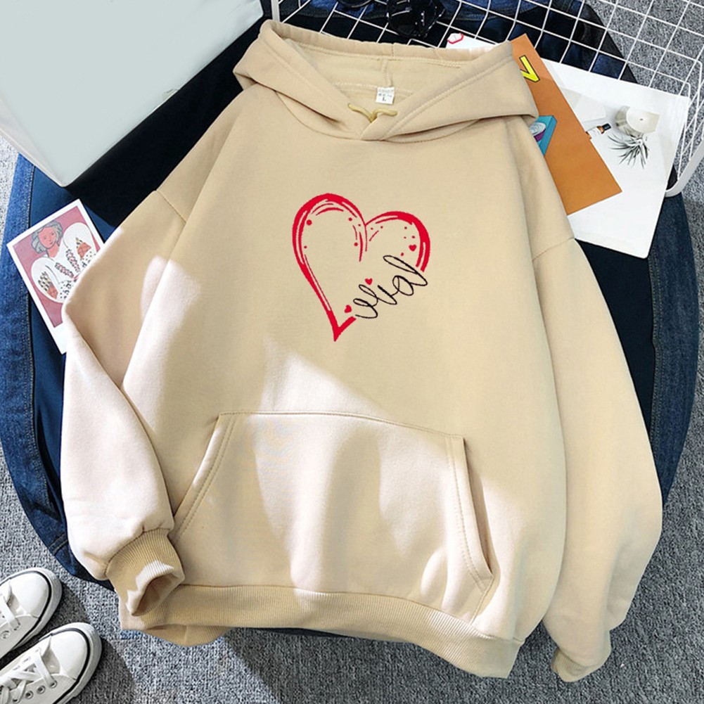Sudadera con Capucha Estampada Manga Larga Damas Moda Deportes Hiphop Estilo Retro - Imagen 6 de 13