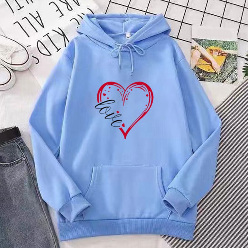 Sudadera con Capucha Estampada Manga Larga Damas Moda Deportes Hiphop Estilo Retro - Imagen 7 de 13