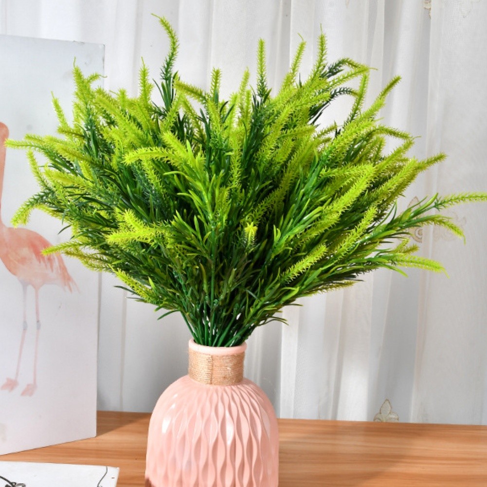 Realistic Faux Monkey Grass 12 Bundles Artificial Greenery for Outdoor Yard - Picture 11 of 21