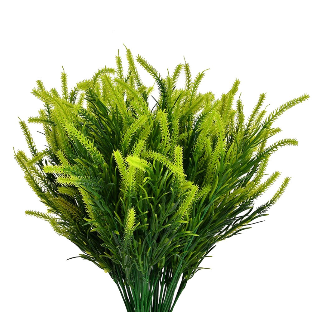 Realistic Faux Monkey Grass 12 Bundles Artificial Greenery for Outdoor Yard - Picture 10 of 21
