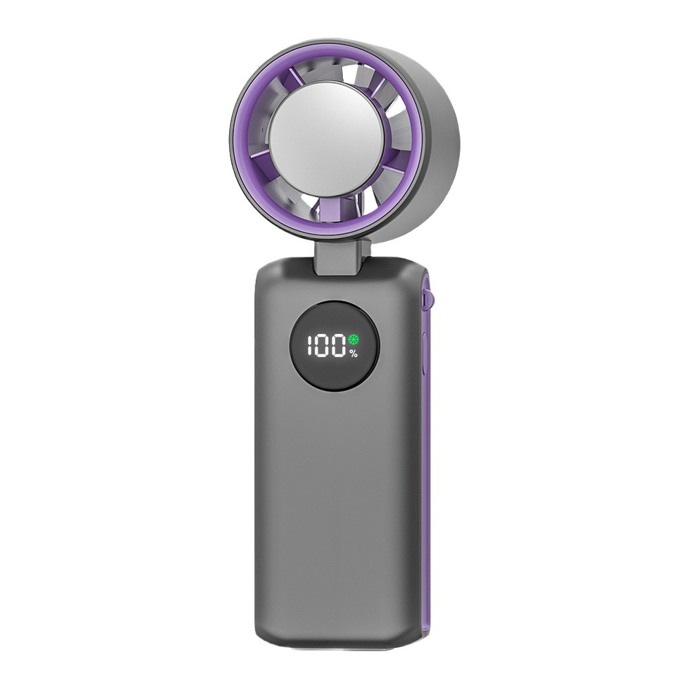 USB Rechargeable Handheld Turbo Fan 6000Mah Battery with Adjustable Angle