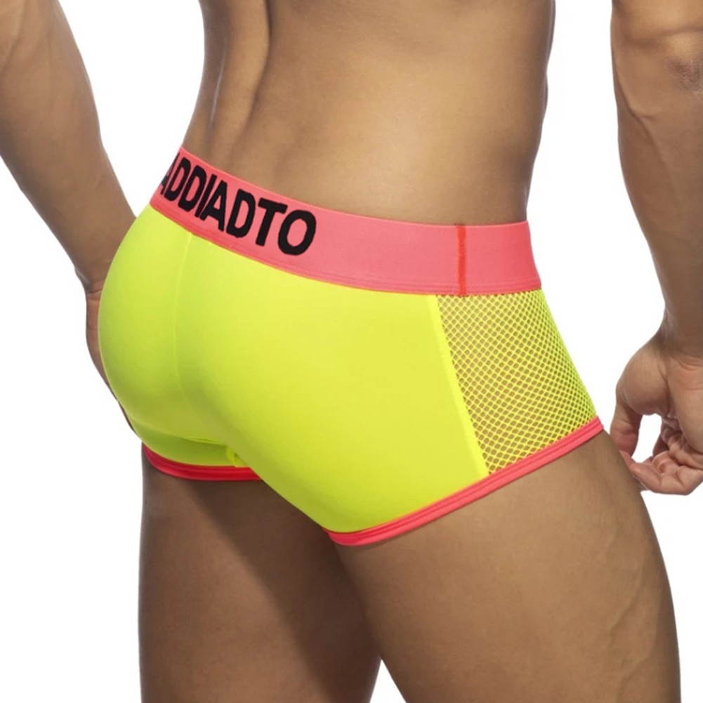 Mens Breathable Boxer Briefs Mesh Underpants Comfortable Color Matching - Picture 12 of 19