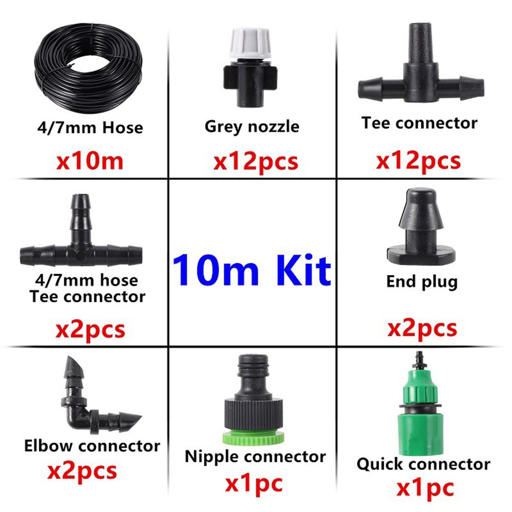 10m 20m Hose Automatic Mist Irrigation Kit for Efficient Garden Watering