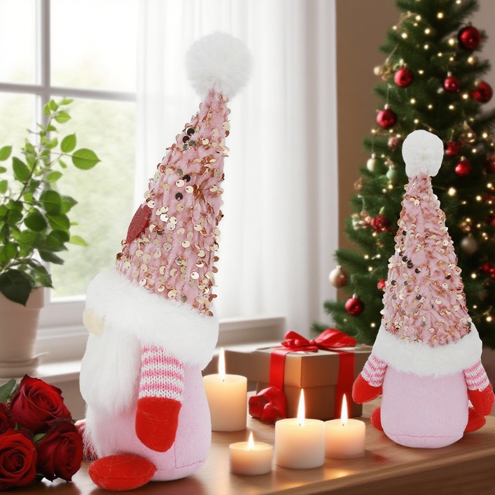 Valentine Gnome Plush Doll for Mr and Mrs Handmade Romantic Atmosphere - Picture 16 of 23