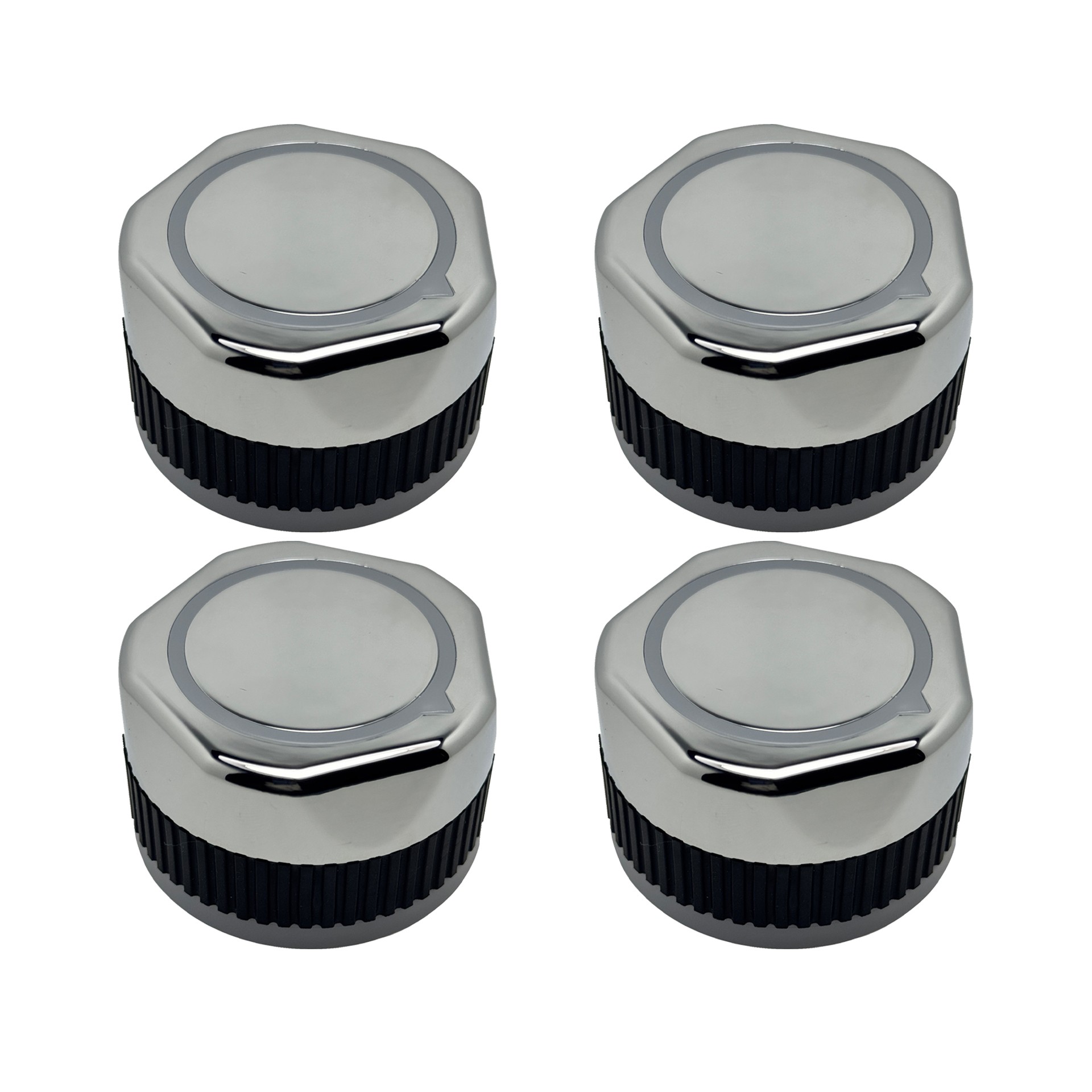 4pcs electroplated oven knobs with 4mm inner core for gas barbecue stove