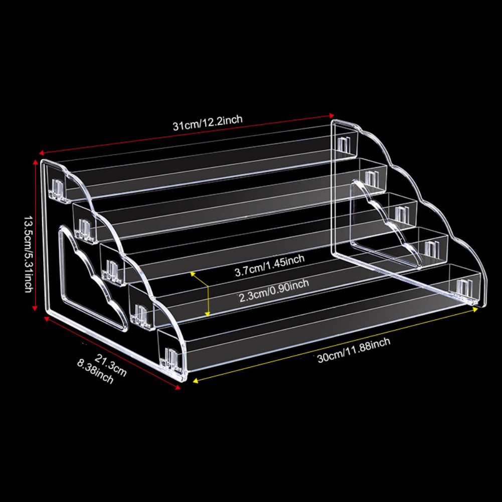 4 Tier Acrylic Display Riser for Organizing Makeup For Perfume and Desserts - Picture 17 of 20
