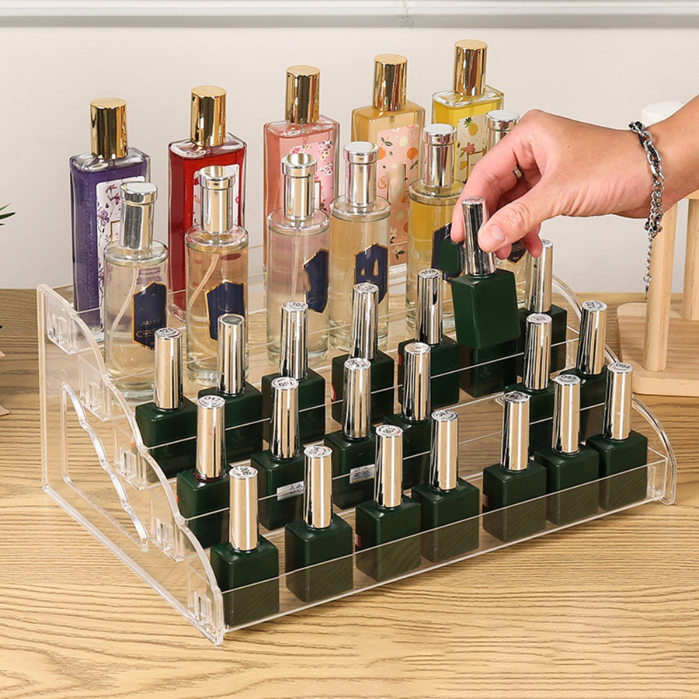 4 Tier Acrylic Display Riser for Organizing Makeup For Perfume and Desserts - Picture 18 of 20