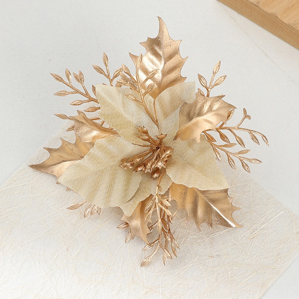 Plastic Honeysuckle Christmas Tree Flowers Ornaments for Seasonal Decor - Picture 8 of 12