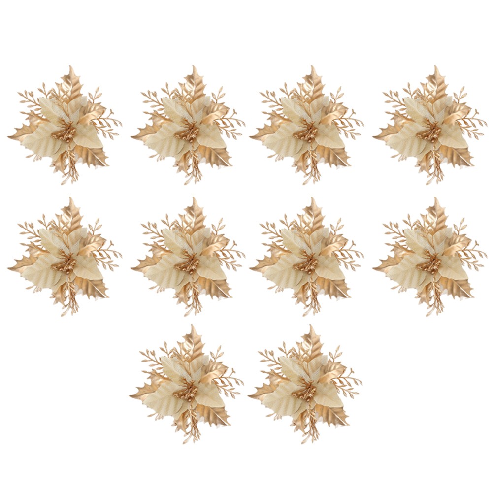 Plastic Honeysuckle Christmas Tree Flowers Ornaments for Seasonal Decor - Picture 7 of 12