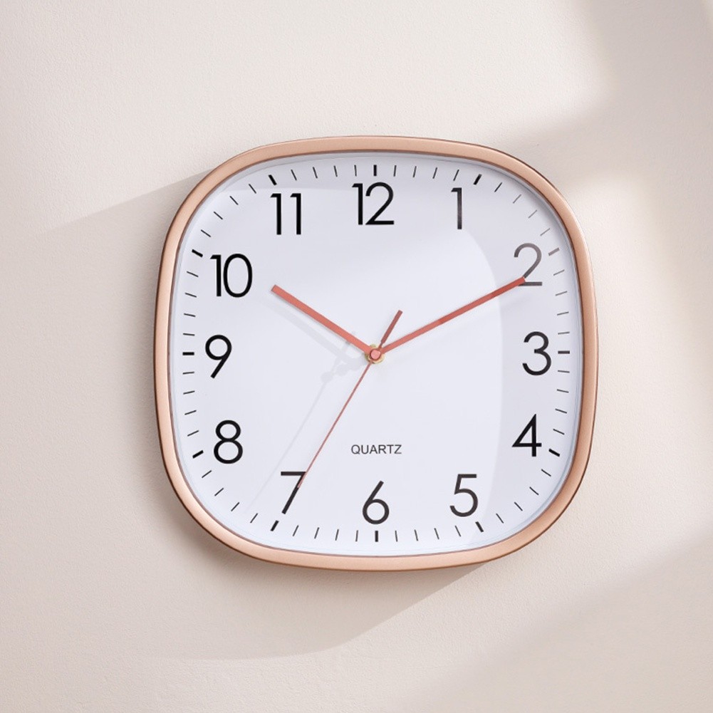 Large Display 12 Inch Wall Clock Battery Operated Round Clock for Home or Work