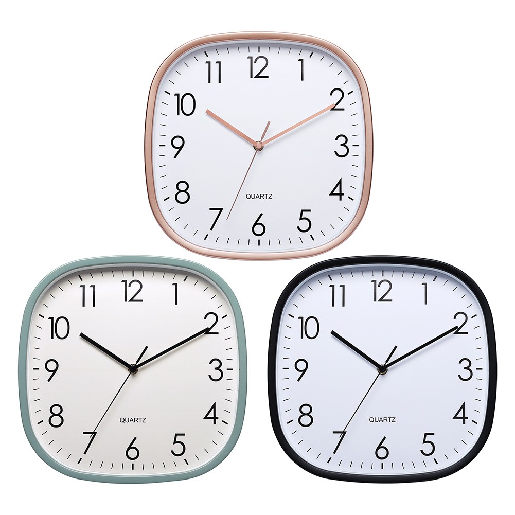 Large Display 12 Inch Wall Clock Battery Operated Round Clock for Home or Work
