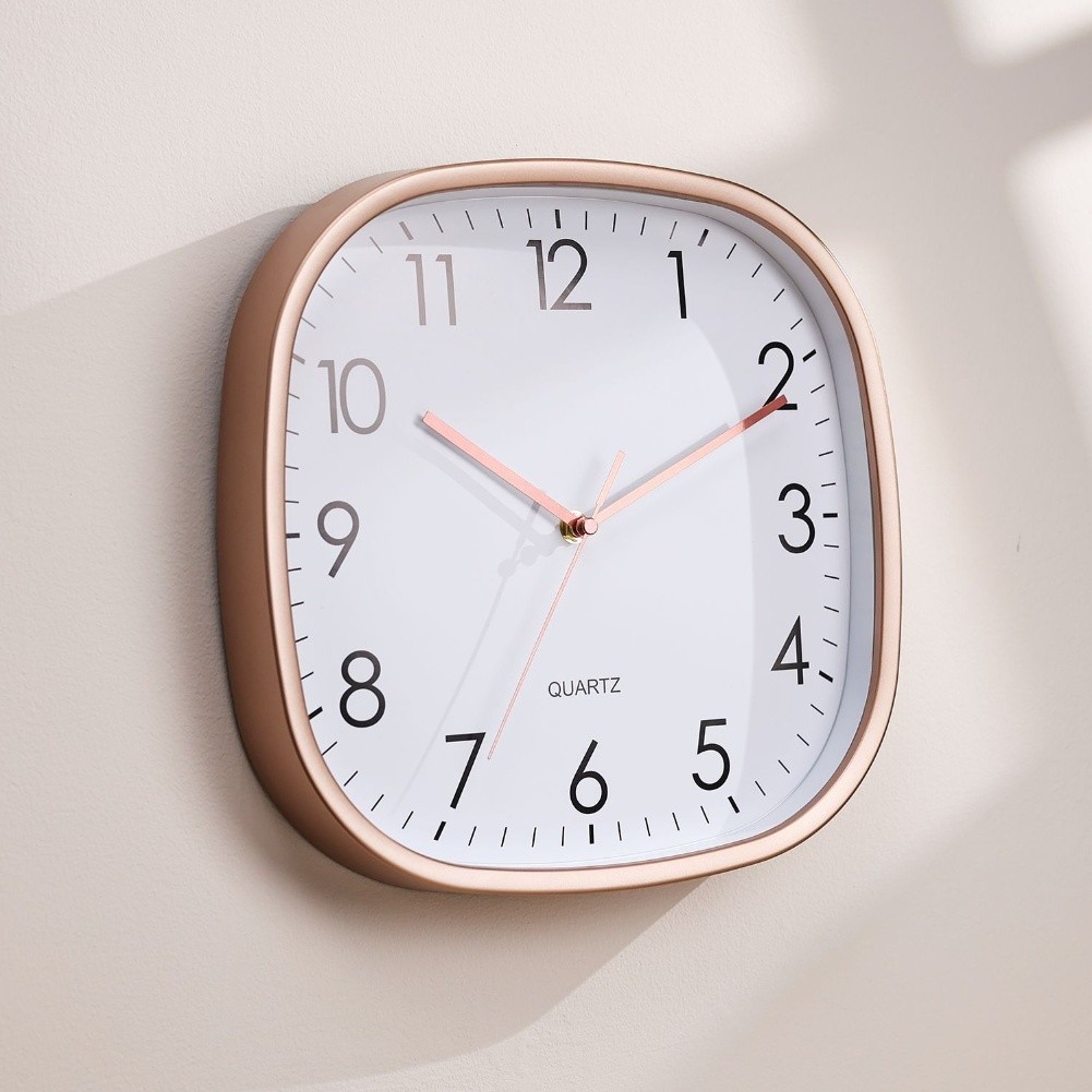 Large Display 12 Inch Wall Clock Battery Operated Round Clock for Home or Work