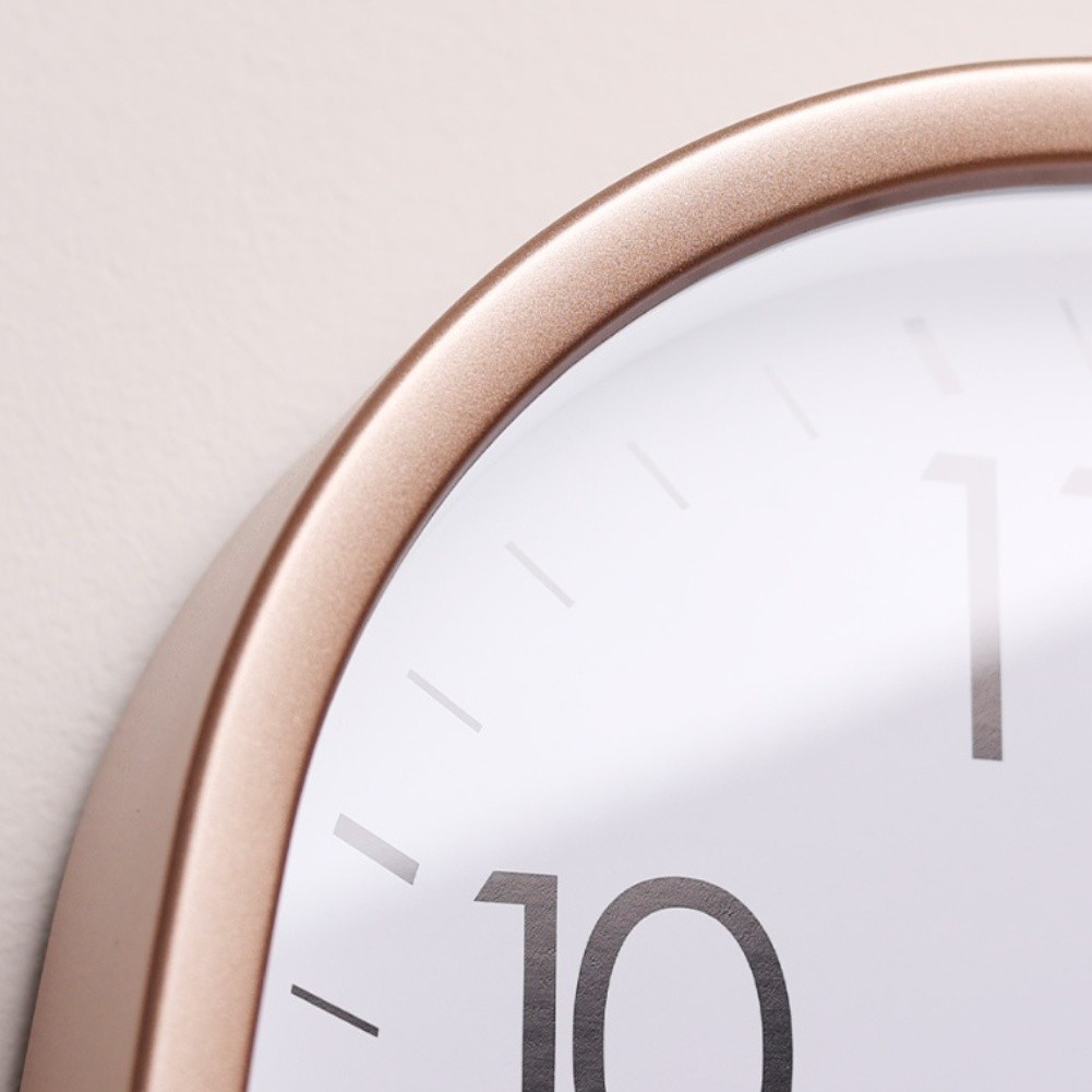 Large Display 12 Inch Wall Clock Battery Operated Round Clock for Home or Work