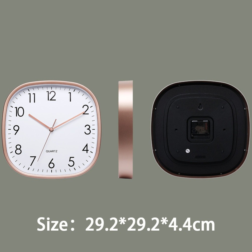 Large Display 12 Inch Wall Clock Battery Operated Round Clock for Home or Work