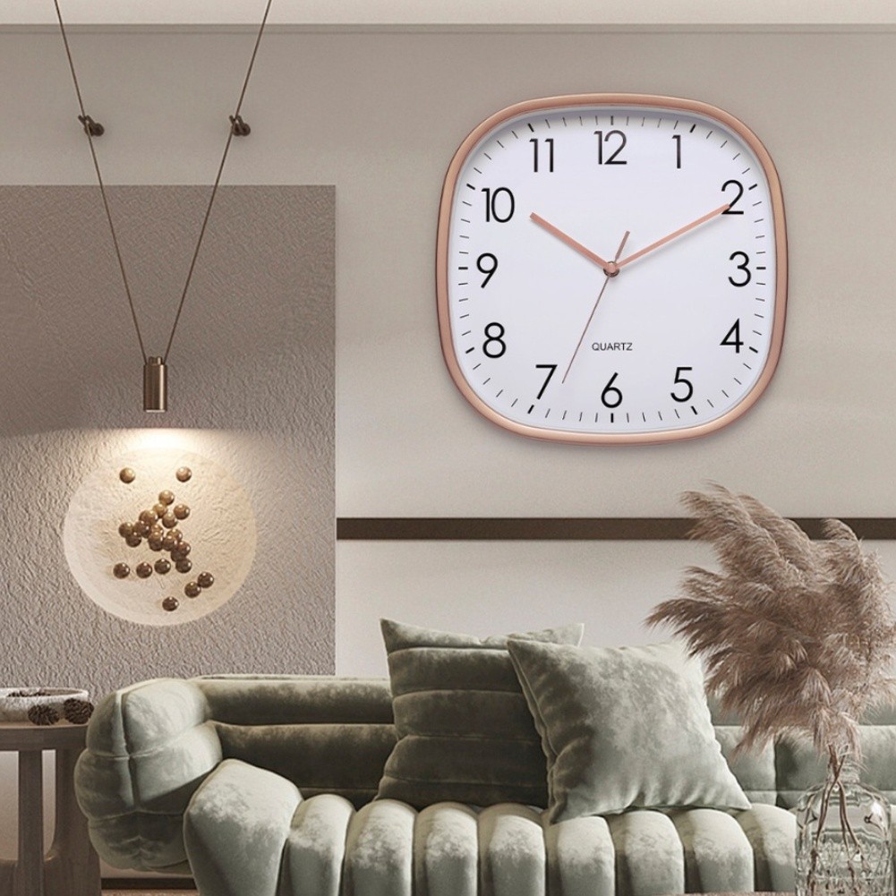 Large Display 12 Inch Wall Clock Battery Operated Round Clock for Home or Work