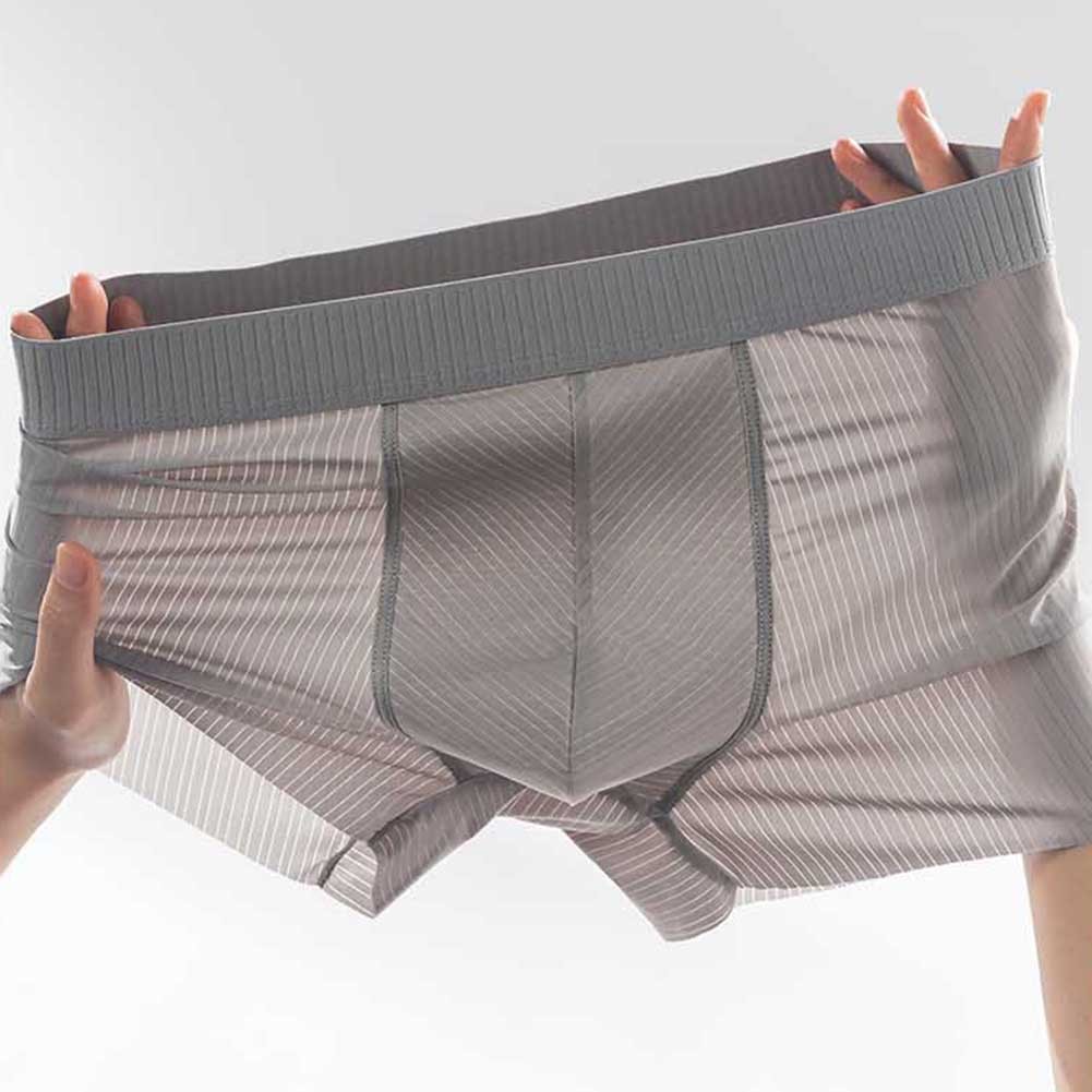 Breathable Boxers Striped Underwear Comfortable Fit Lightweight Fabric Quick Dry - Picture 22 of 28