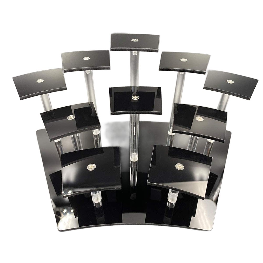 Adjustable Height Acrylic Ladder Display Stand 10 Layers for Cake and Sweets