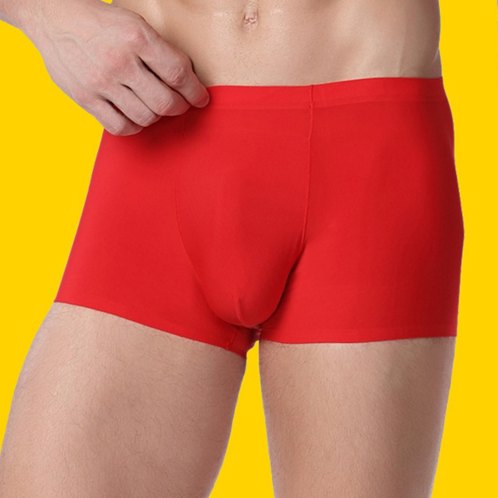 Comfort Fit Men's Seamless Underwear Boxer Briefs with Breathable Pouch Trunks - Picture 9 of 16
