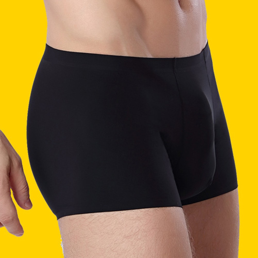 Comfort Fit Men's Seamless Underwear Boxer Briefs with Breathable Pouch Trunks - Picture 13 of 16