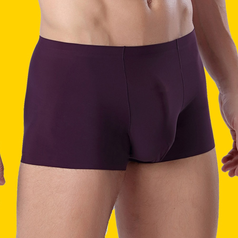 Comfort Fit Men's Seamless Underwear Boxer Briefs with Breathable Pouch Trunks - Picture 11 of 16