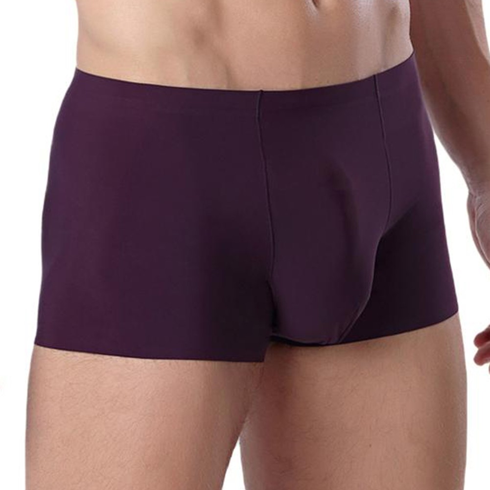 Comfort Fit Men's Seamless Underwear Boxer Briefs with Breathable Pouch Trunks - Picture 12 of 16