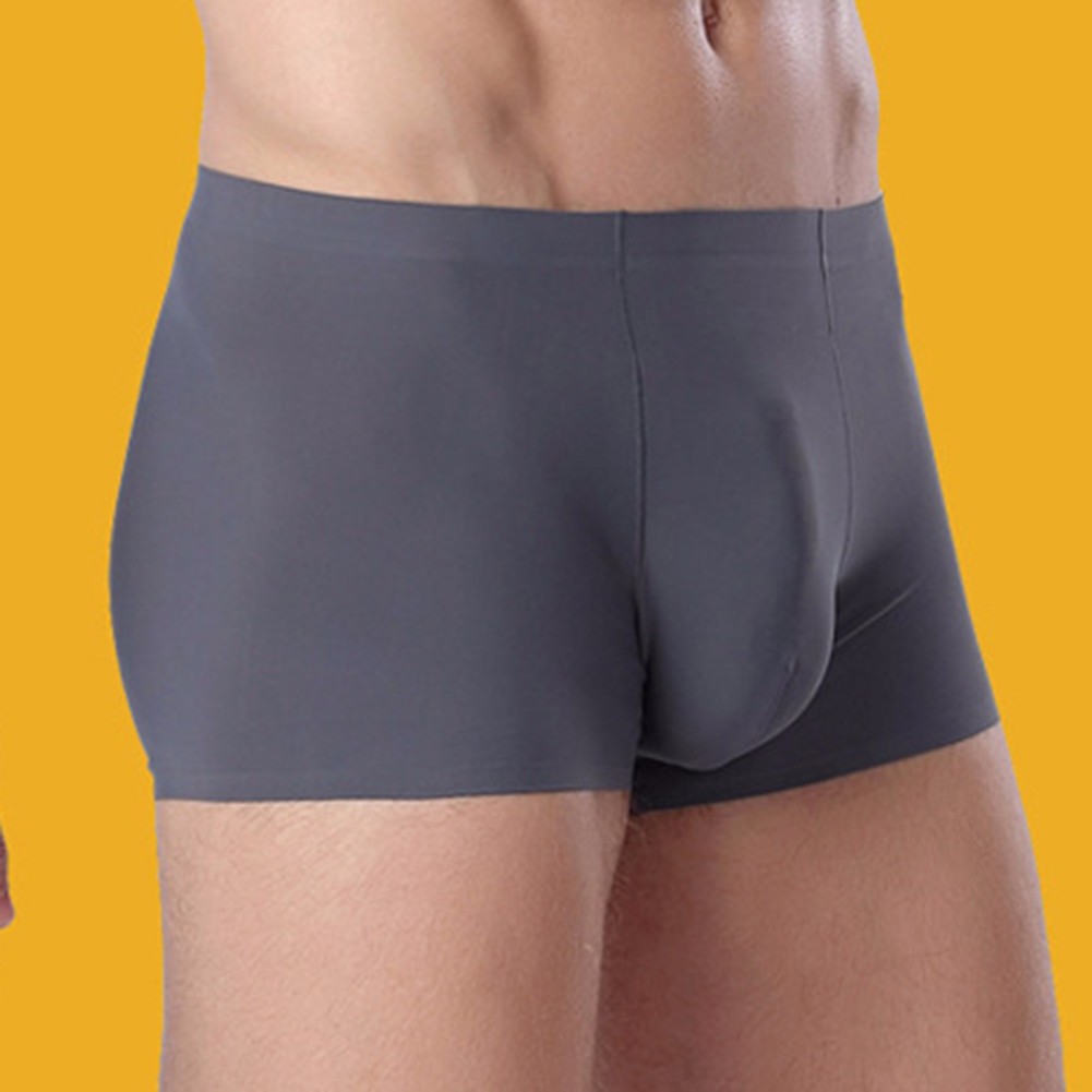Comfort Fit Men's Seamless Underwear Boxer Briefs with Breathable Pouch Trunks - Picture 15 of 16