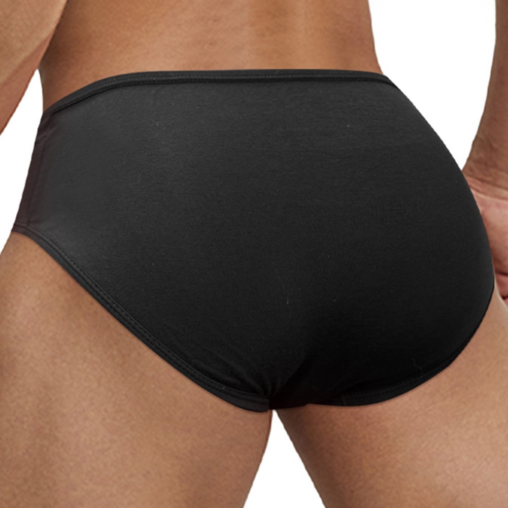Comfortable Men Low Waist Underpants Breathable Briefs with Soft Pouch Design - Picture 25 of 31
