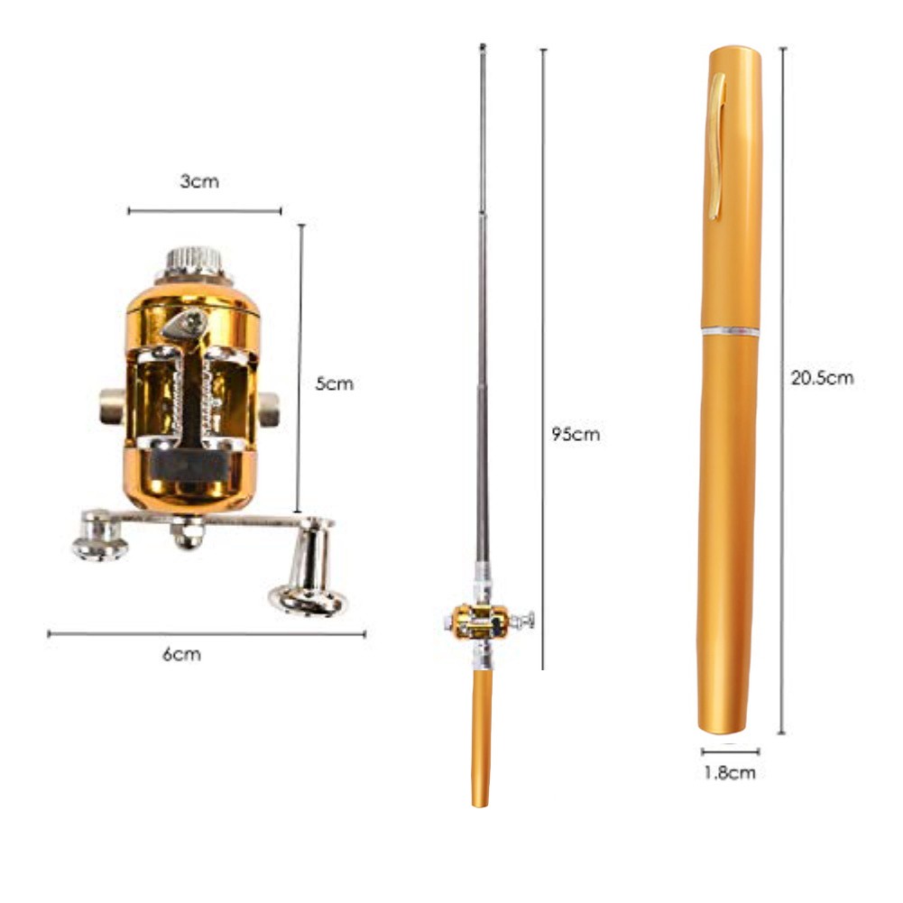 1 Meter Fiberglass Fishing Rod with Large Hole Rings and Smooth Curved Rod Body