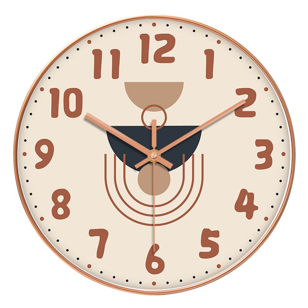 Silent Quartz Clock Accurate Timekeeping Elegant Design No Drilling Required