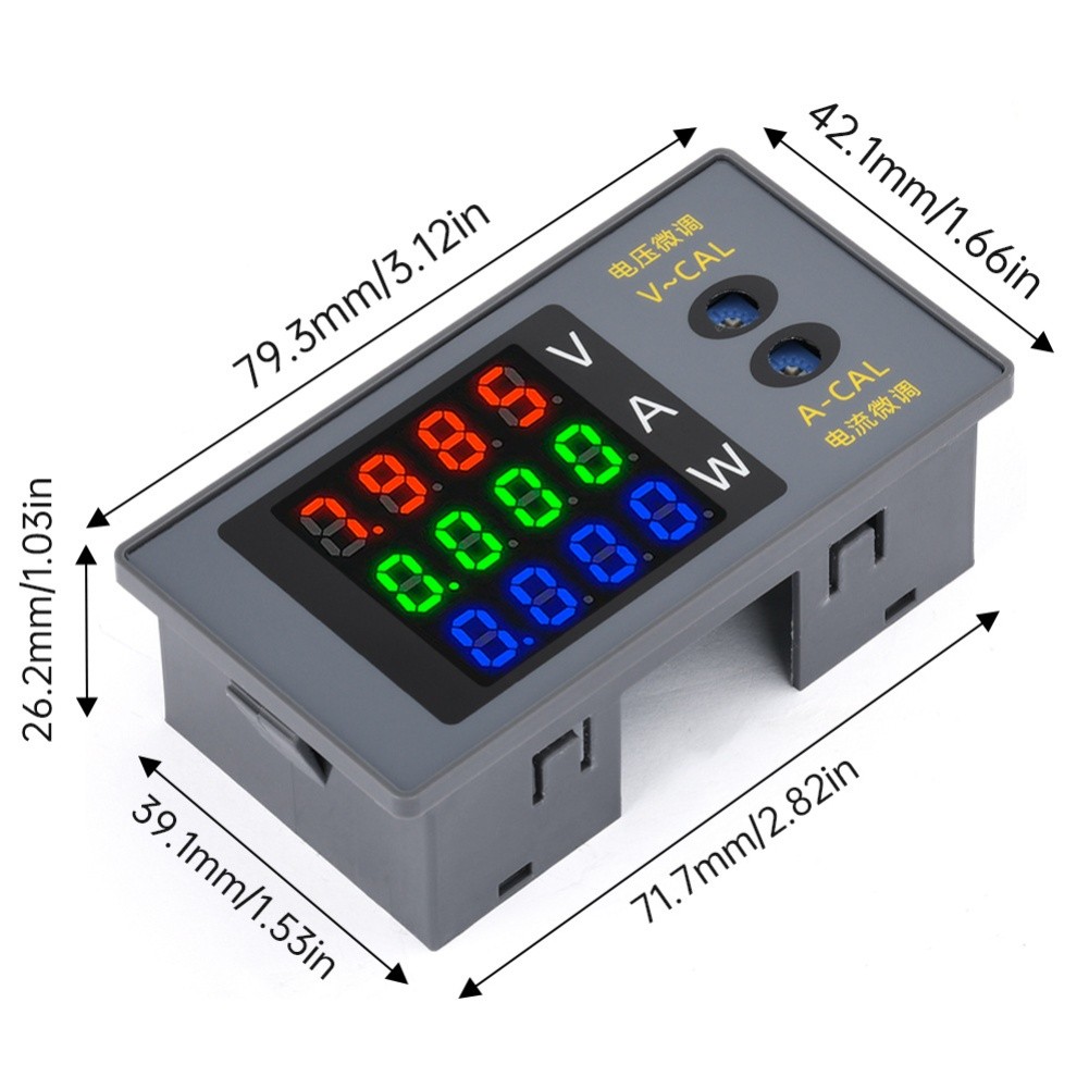 Compteur de puissance numérique LED DC730 pour mesure de courant de tension ave - Picture 16 of 19