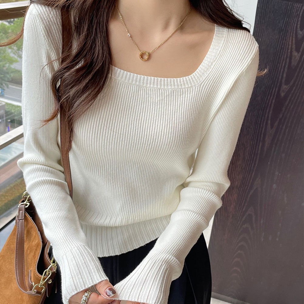 Autumn Style Long Sleeved Sweater Fit Sweater Home Wear Polyester Fabric - Picture 13 of 14