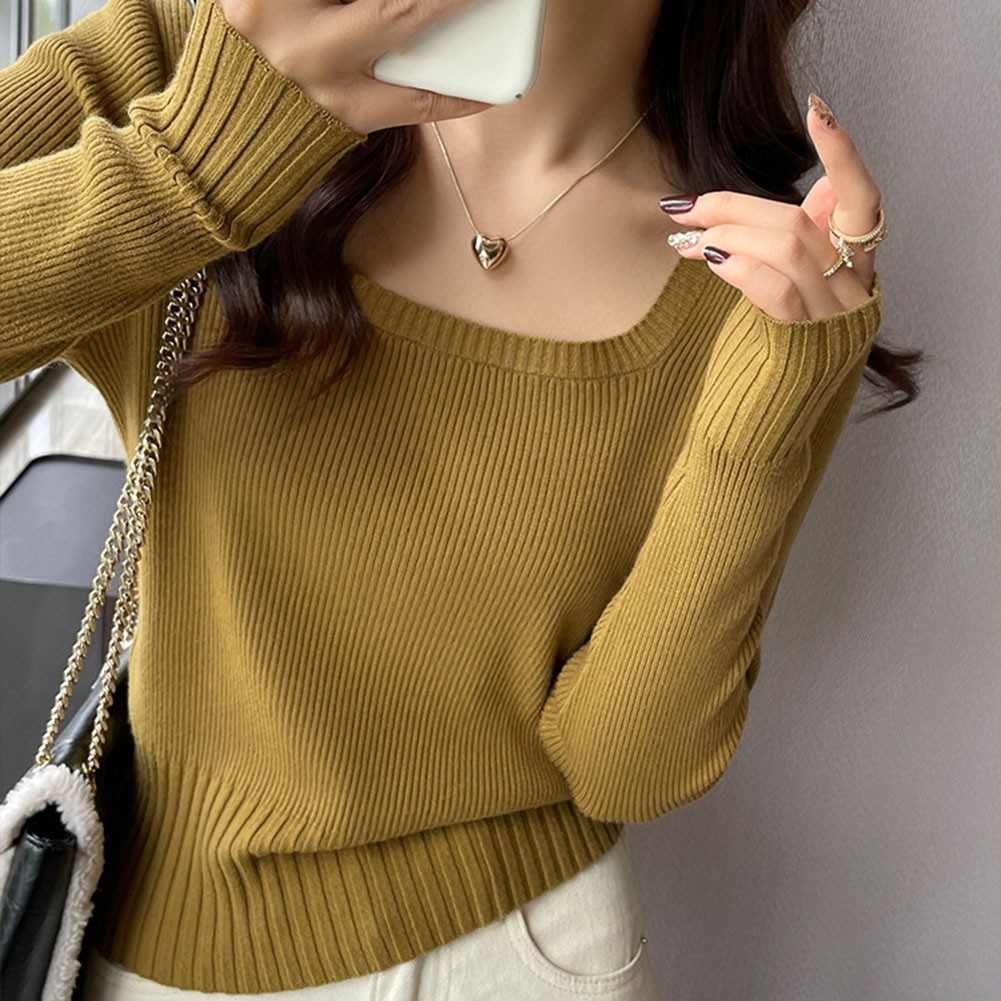 Autumn Style Long Sleeved Sweater Fit Sweater Home Wear Polyester Fabric - Picture 9 of 14