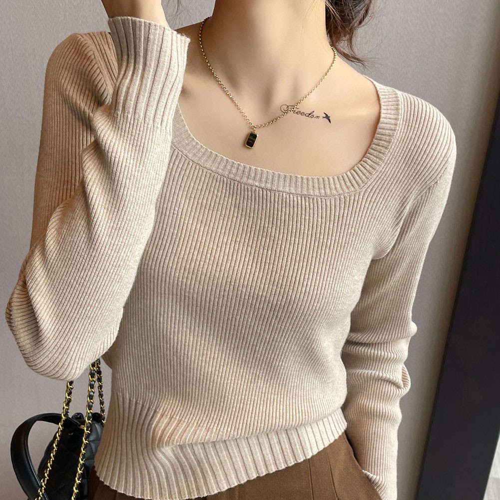 Autumn Style Long Sleeved Sweater Fit Sweater Home Wear Polyester Fabric - Picture 14 of 14